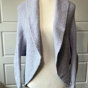 Moda Intl OS Women's Cozy Women's‎ Light Blue Shrug Cardigan Sweater